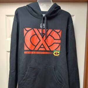 Chicago Blackhawks Sweatshirt Mens Large Fanatics NHL Hoodie Authentic Pro